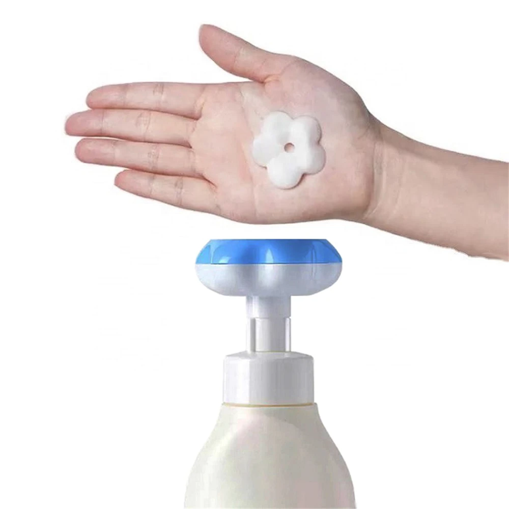 300ml Flower Foam Dispenser Mousse Foam Press Pump Hand Household Sanitizer Foaming Bottle Portable Refillable Sparkling Bottle