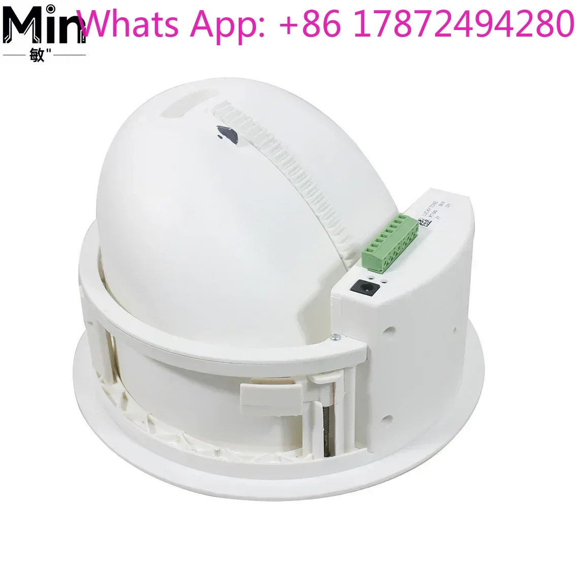 40W Motorized Adjustable Directional Ceiling Speaker with Remote Control for Smart Home, Theater, PA and BGM System