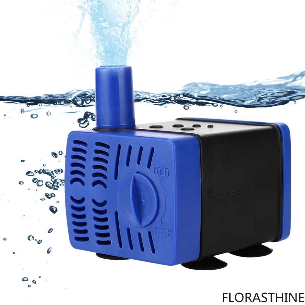 220V-240V Silent Filter Submersible Pump Small Household Aquarium Change, Water Garden Fountain Pump Fountain Water Circulation