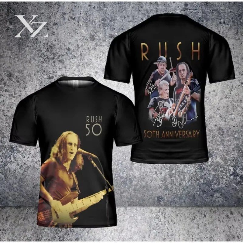 Hot Sale 3D Print T-Shirts Rock Rush Album Summer New Men Women Hip Hop Trend Short Sleeve Tee Street Casual Oversized Y2K Top