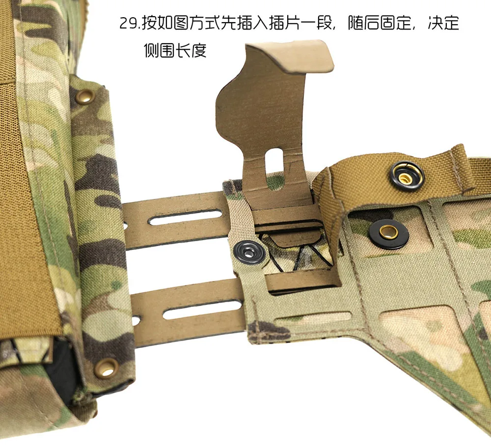 Neue M/L Modulare S-S-Style Taktische Plattenträgerweste Leichte Verstellbare Paintball-Trainings- und Jagdweste – Detail 35