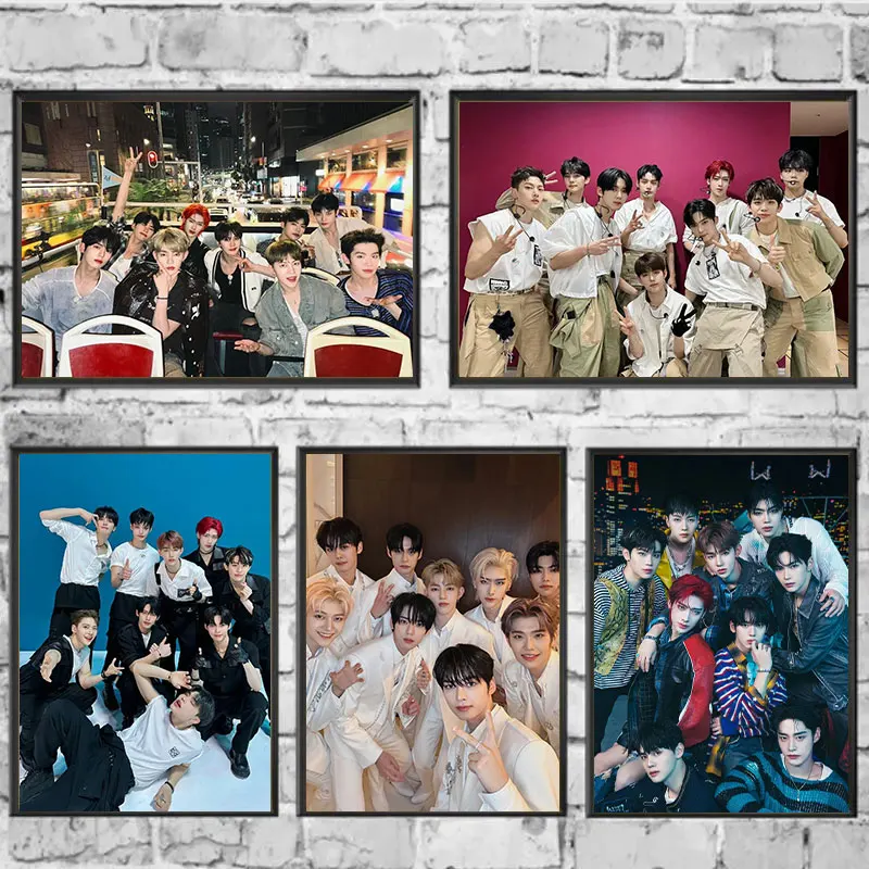 Korean Men's Singing Group ZEROBASEONE Posters and Prints ZB1 Canvas Painting Wall Art Picture for Living Room Home Decor Gifts
