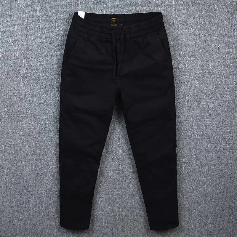 بنطلون عمل كاجوال على الطراز الأمريكي للرجال، مناسب للربيع والخريف، متين ومقاوم للتآكل، بنطلون طويل فضفاض بقصة مستقيمة