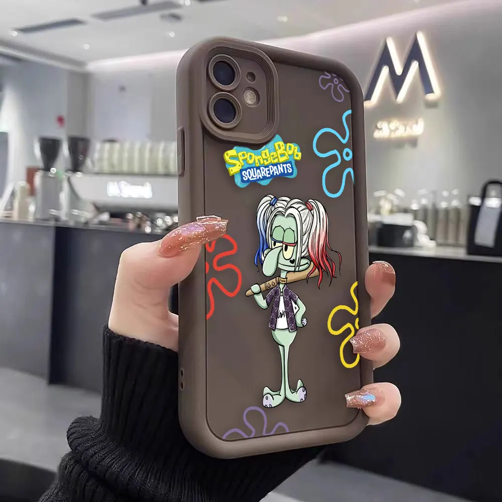 S-SpongeBob Patrick Star Phone Case For OPPO Reno 5 6 A15 A7 A7X A9 A16 A16K RENO2 RENO3 A92S FIND X3 X5 R11 PRO LITE 5G Case