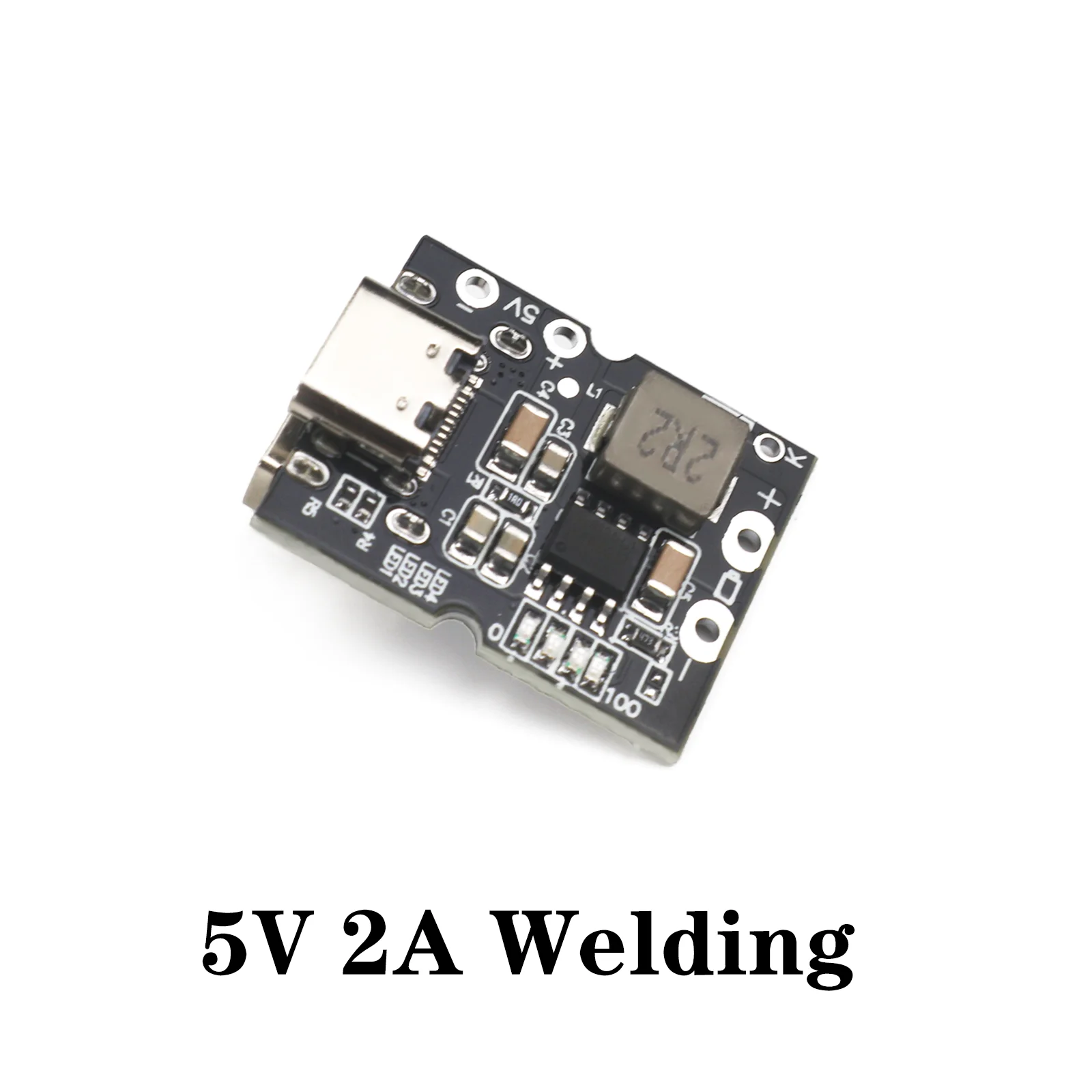 5V 2A Charge-Discharge Integrated Module Type-C 4.2V Li-ion Boost Converter LED Display No Welding Welding for DIY Power Bank