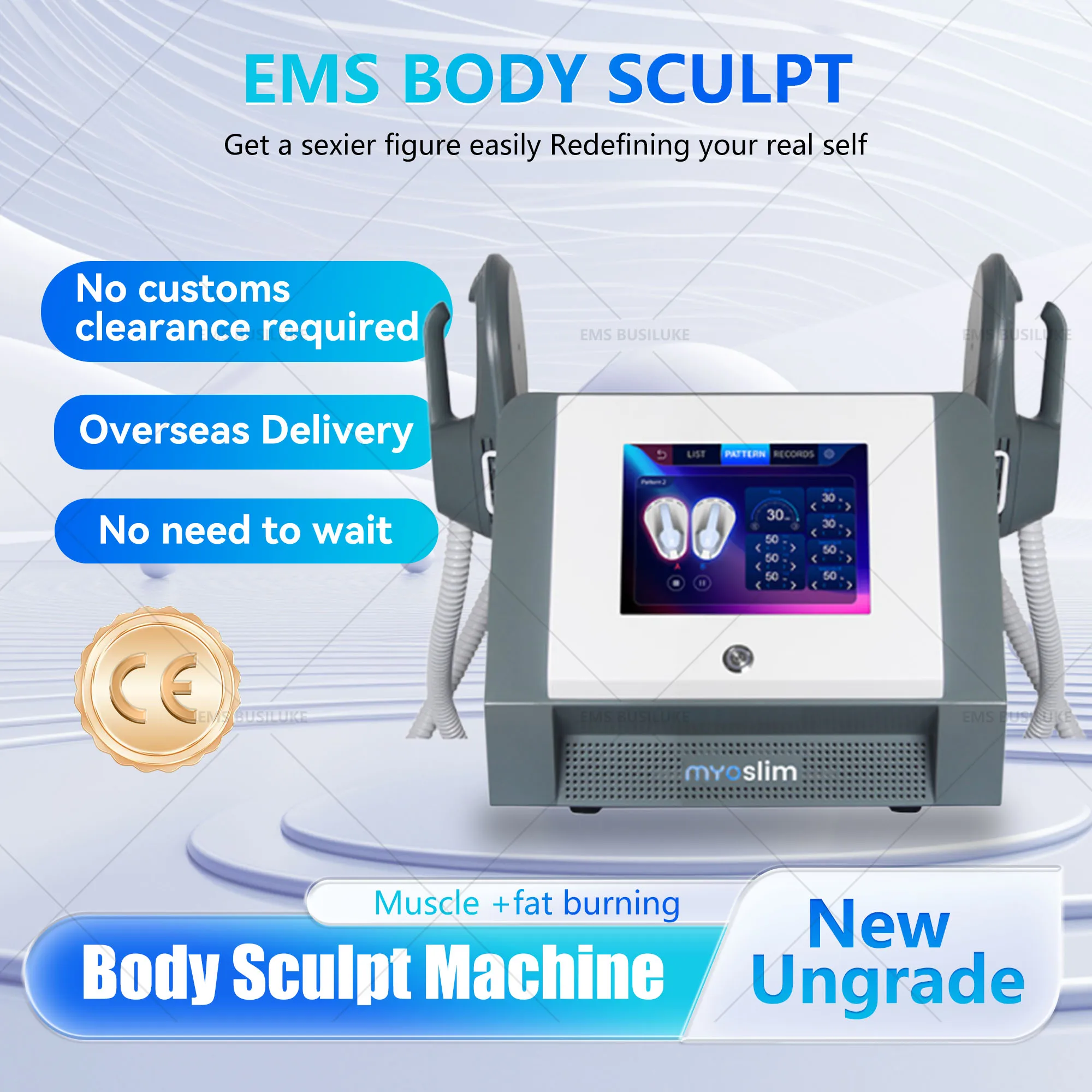 

MYOslim Ems Portable MagnetoTherapy Shaping Skin Vest Line Fitness Perfect Body Firming Skin Slimming Butt Perfect Weight