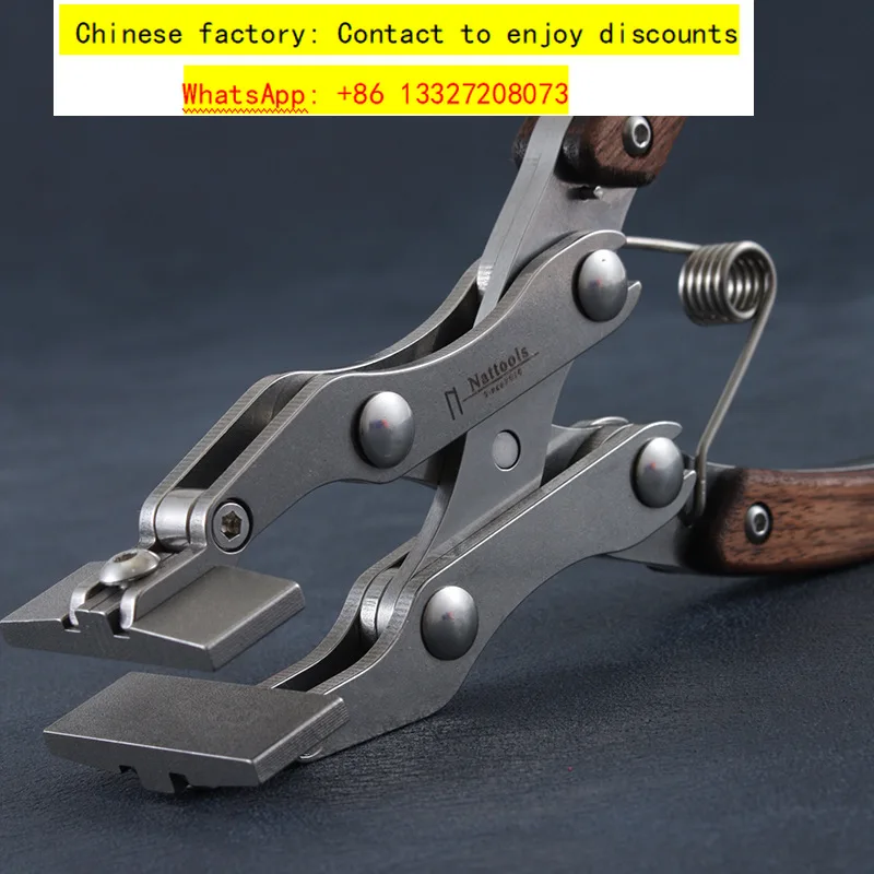 Second generation cost-effective 350g flat mouth pliers, handmade DIY leather pliers with a clamping mouth of 38mm