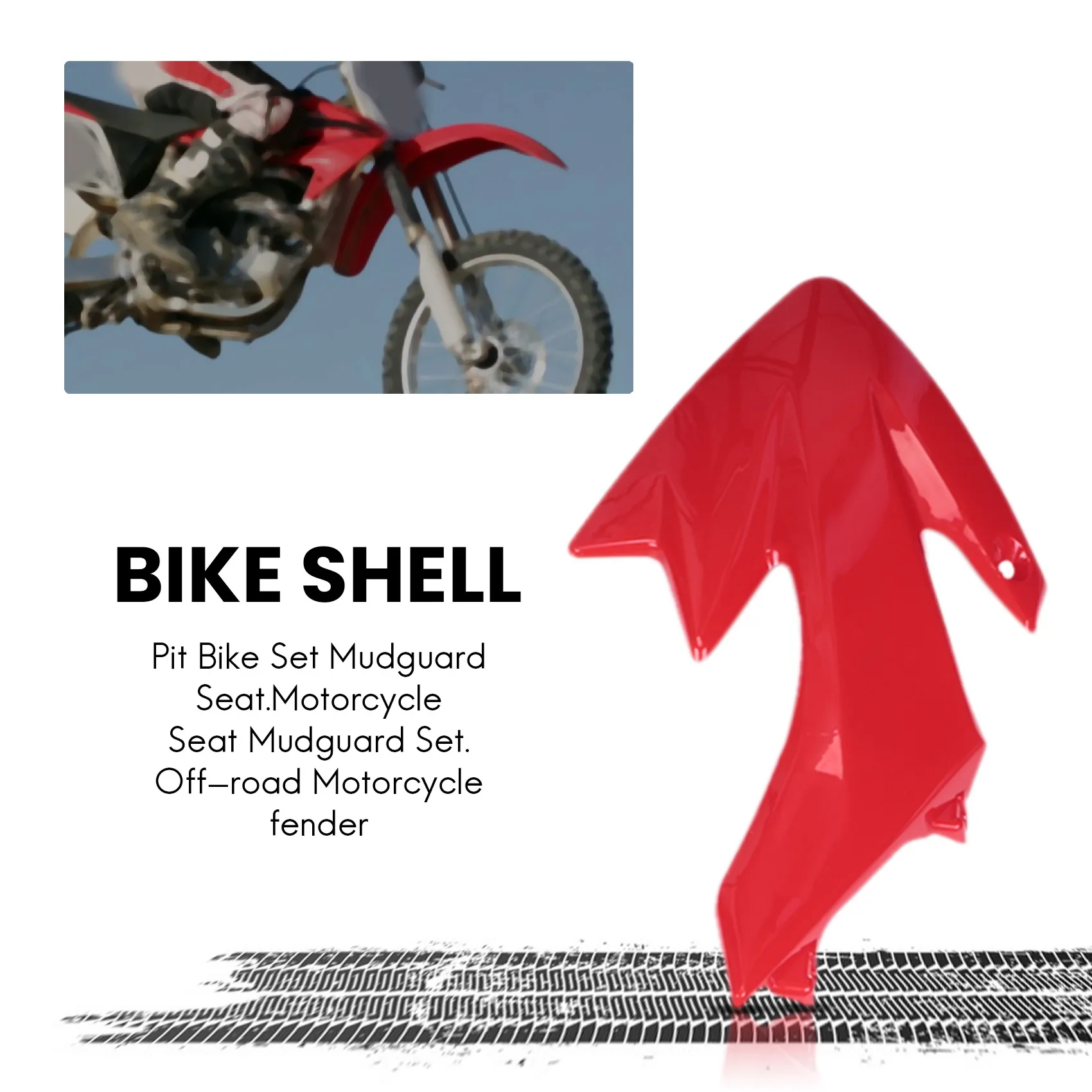 ABIB -8Pcs 50Cc 110Cc 125Cc 140Cc Plastic 4-Stroke Crf50 Pit Off-Road Bike Set Mudguard Seat - Motorcycle Motorcycle Diy Kits