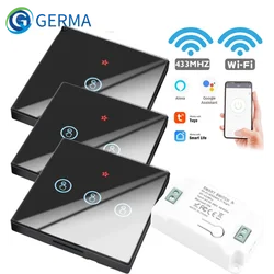 GERMA Tuya Smart Life APP WiFi TOUCH Switch Light RF 433Mhz Wall DIY Relay Timer Module Google Home Alexa 110V 220V 10A