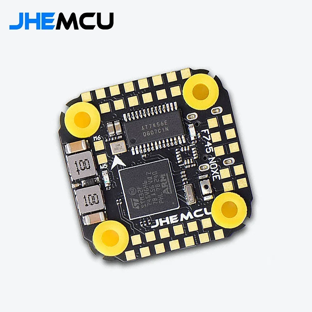 

Мини-Контроллер полета JHEMCU F745 Stack MPU6000 F745 NOXE FC 16 Мб в черной коробке AM32 60A 4 в 1 ESC 3-6S для дрона RC FPV