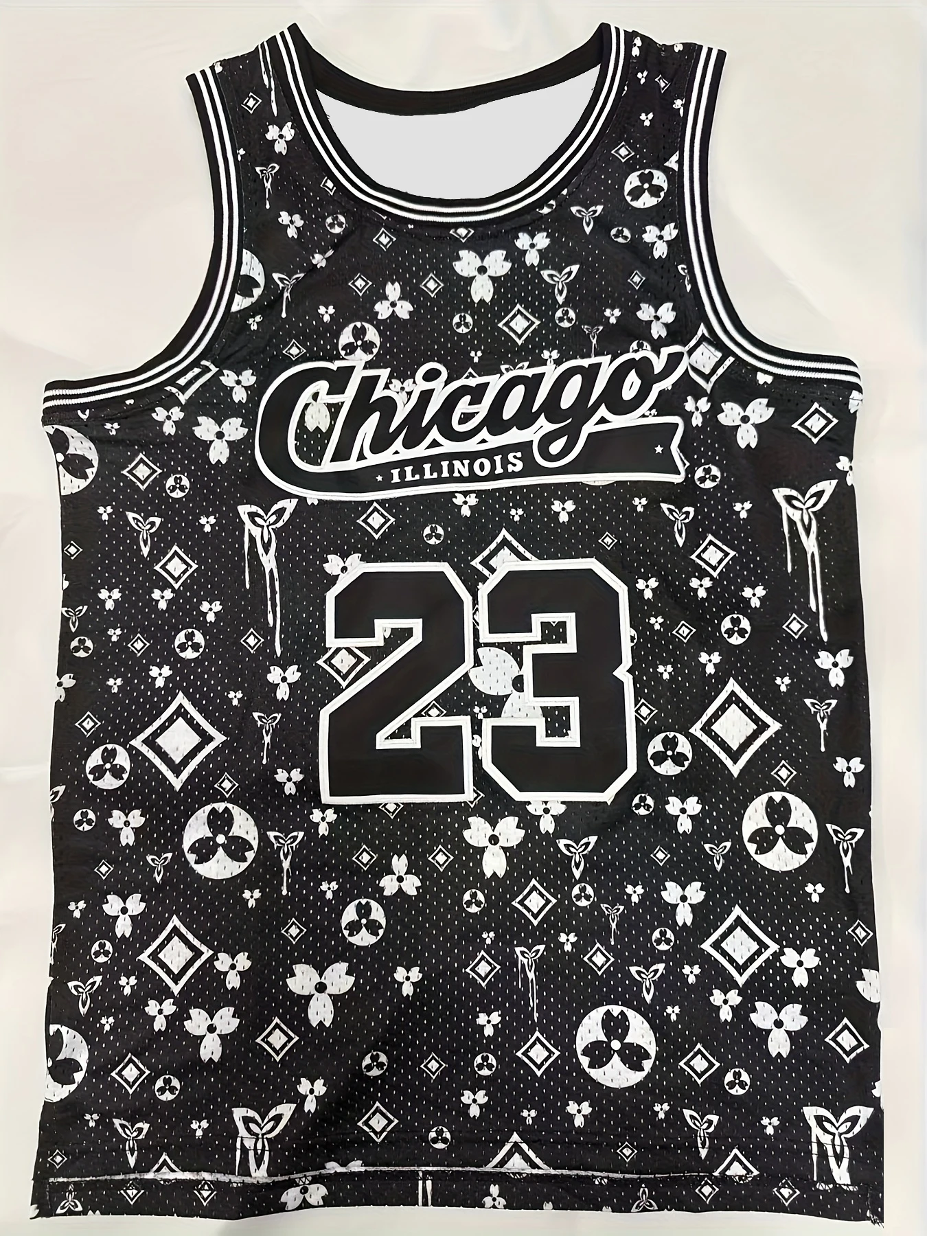 شيكاغو الرجال # 23 جيرسي كرة السلة - سترة رياضية للذكرى السبع عشر من Goat بدون أكمام للتدريب واللعبة تستخدم ملابس كرة السلة