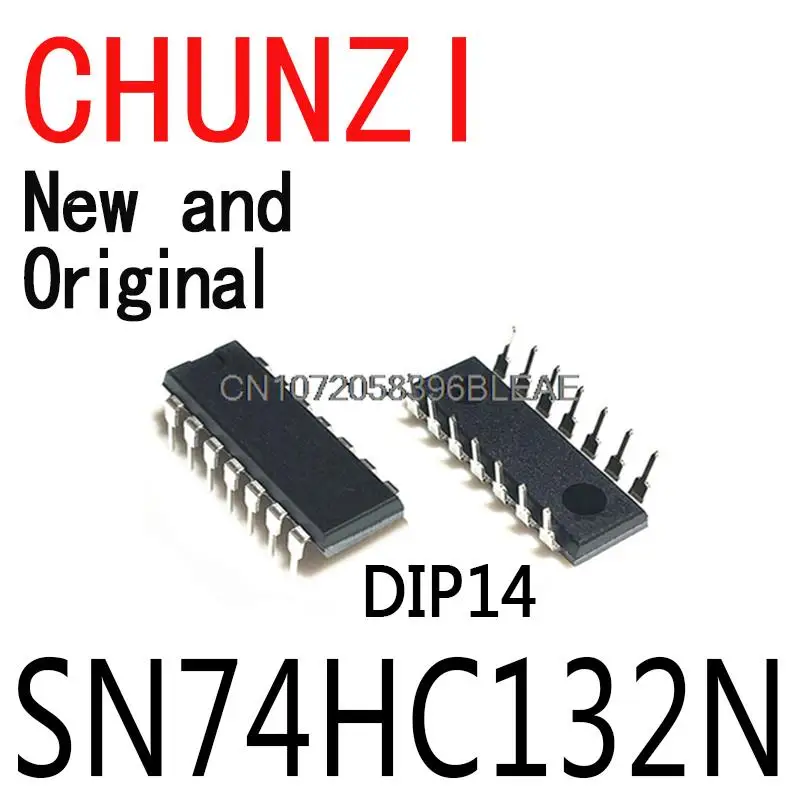 10PCS New and Original DIP14 74HC132N SN74HC132 74HC132 DIP Integrated IC SN74HC132N