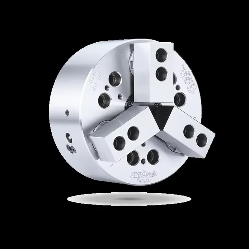 3D-08 3-Jaw Pull-Down Power Chuck for High-precision Clamping & Machining on CNC Lathes and Turning Centers.