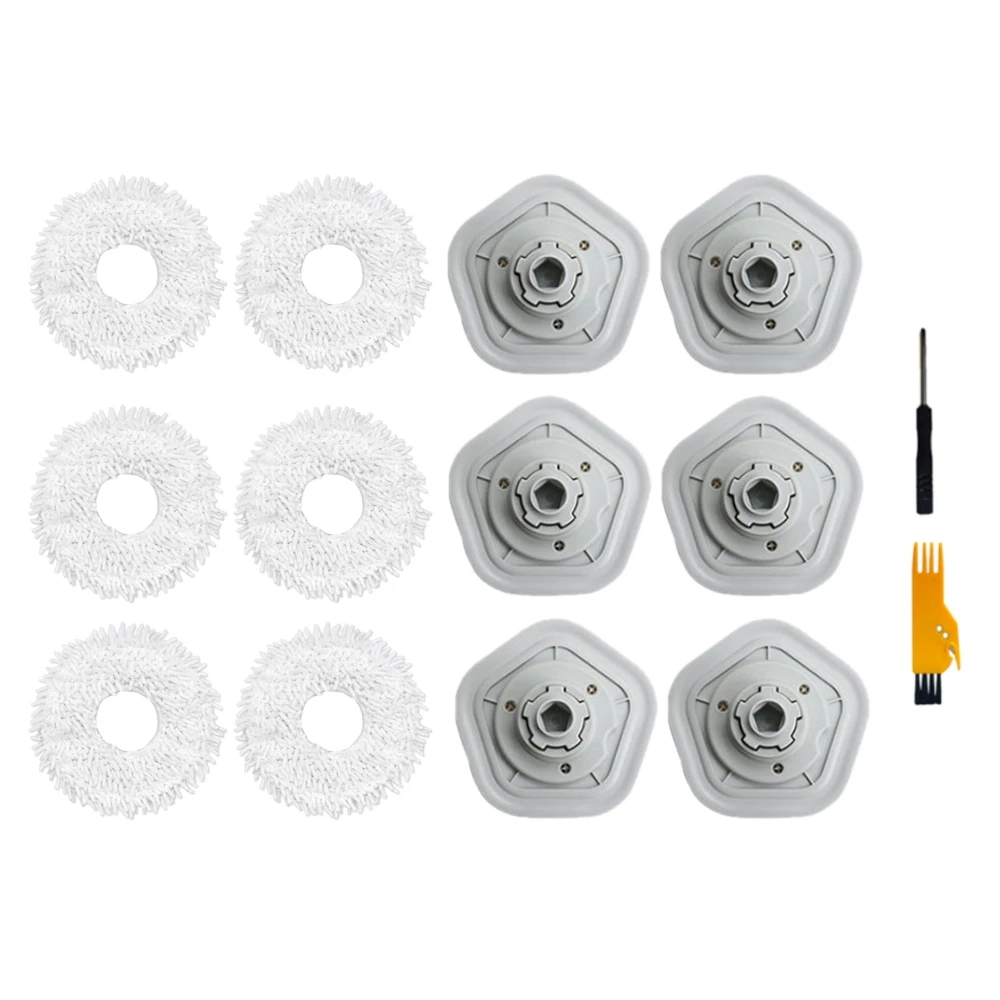 

14Pcs for Dreame W10/W10 Pro Bot Vacuum Cleaner Replacement Accessories Mop Cloth Cleaning Brush for Floor Cleaning