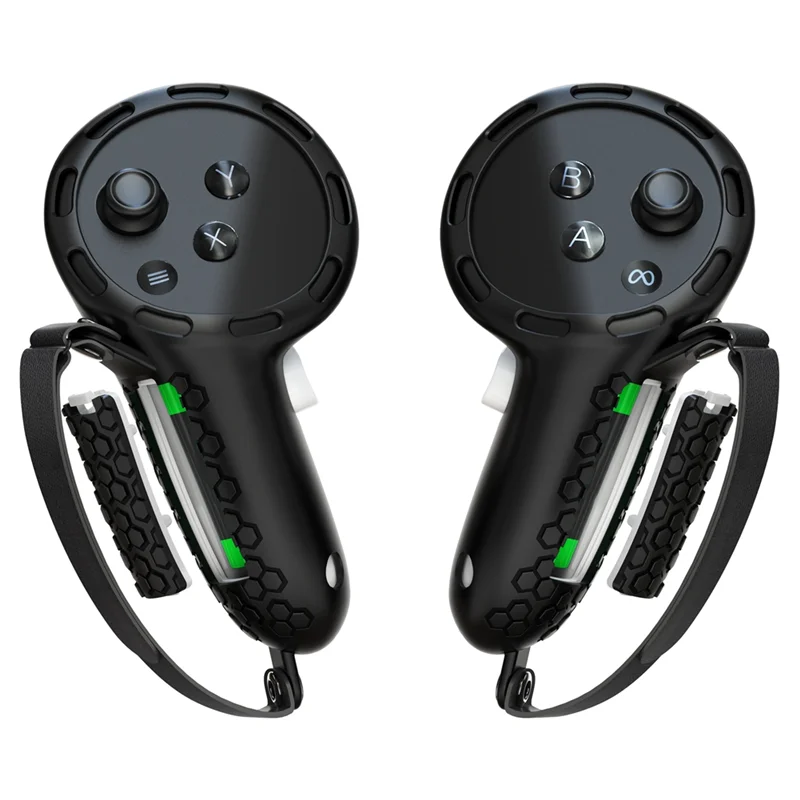 For Meta Oculus Quest 3 Accessories VR Silicone Controller Protective Cover, Battery Opening Protector Included-AAAE