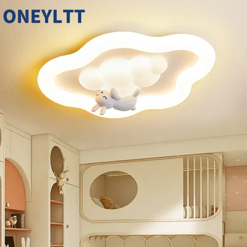 

Cloud Lamp Bear Ceiling Light Children's Room Boys and Girls Cream Wind Bedroom Light 2025 New Simple Modern Tri color