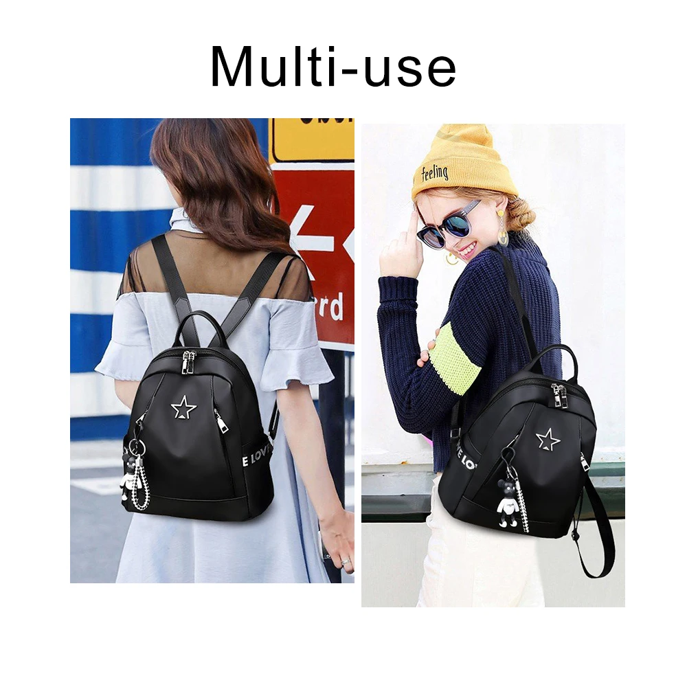 New Fashion Women Travel Backpack Large-Capacity Female Shoulder Bag Soft Rucksack Oxford for Teenagers Schoolbag Bagpack