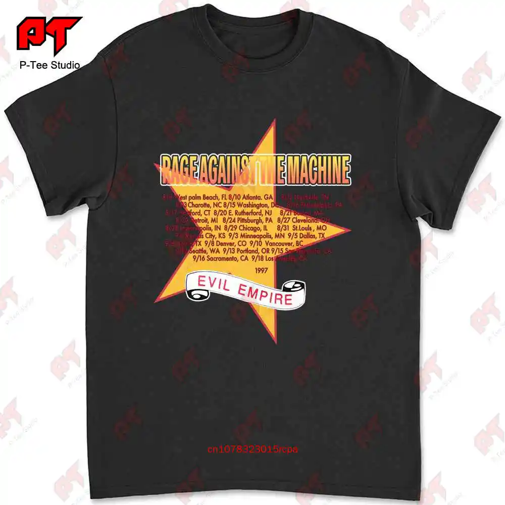 Rage Against The Machine 1997 Evil Empire Tour T-shirt 3ULB