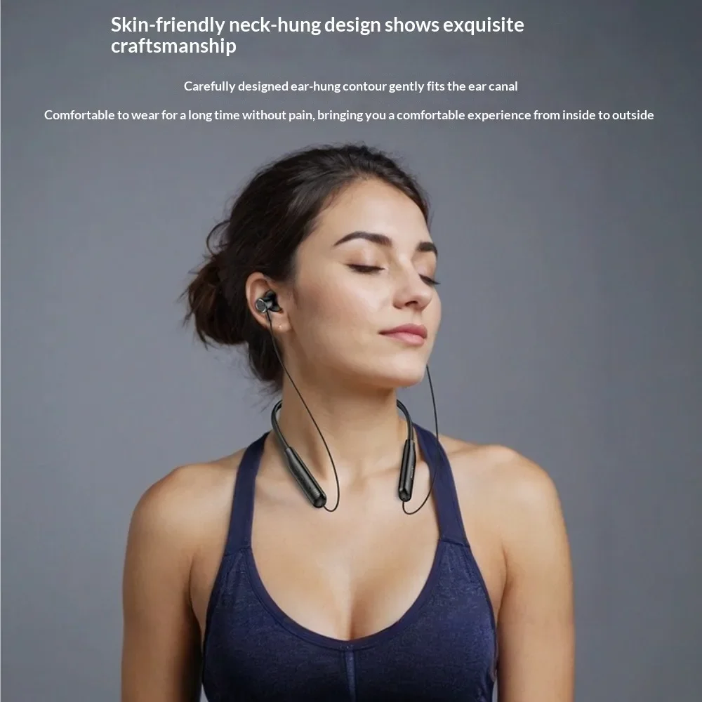 Neck-hung Bluetooth Headphones 2025 New Version High Sound Quality Noise Cancellation Ultra-Long Battery Life Sleep Non-In-Ear S view 3