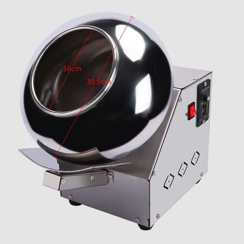 500W Candy Coater Peanut Chocolate Sugar Coating Machine Mini Pill Polishing Machine