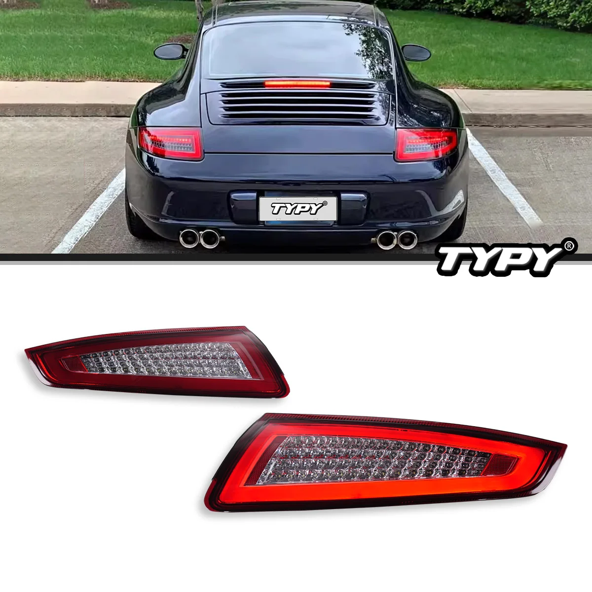 

TYPY Car Lights For Porsche 911 997 2005-2008 Taillight LED Projetor Tail Lamp Daytime Running Light Automotive Accessories