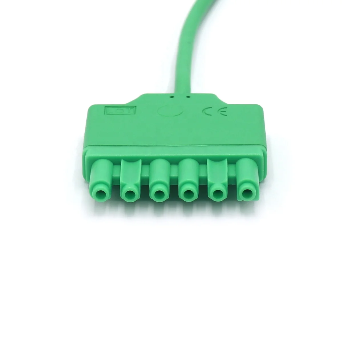 ECG Cable Compatible Drager MS16256 Medical Extension Cable Single Pin AHA IEC 6 Lead