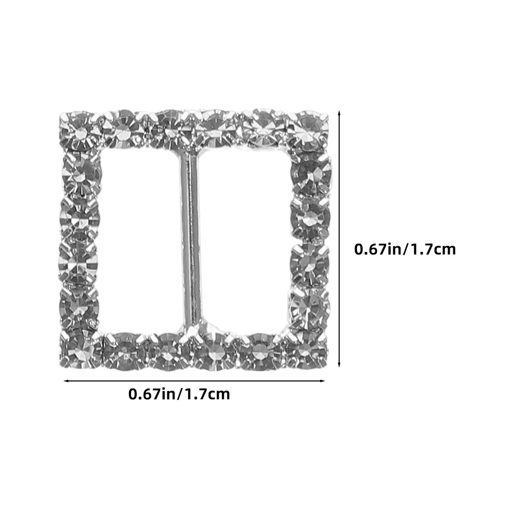 20 Stück quadratische Strass-Schnallen, elegante Schal-Verschlüsse, Damen-Kleidung, Verschlüsse, Party, Hochzeit, Dekor, Schal-Verschlüsse