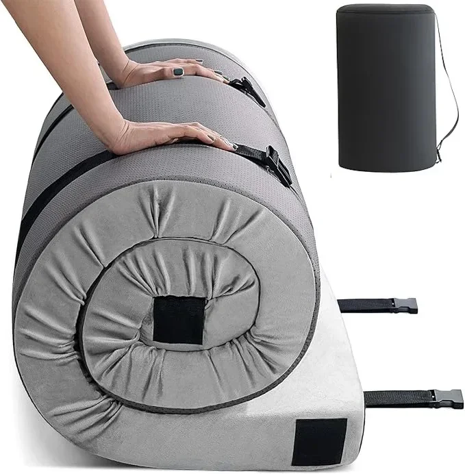 

Custom Outdoor Travel Luxury Portable Roll Up Memory Foam Camping Mattress With Waterproof Washable Cover And Bag