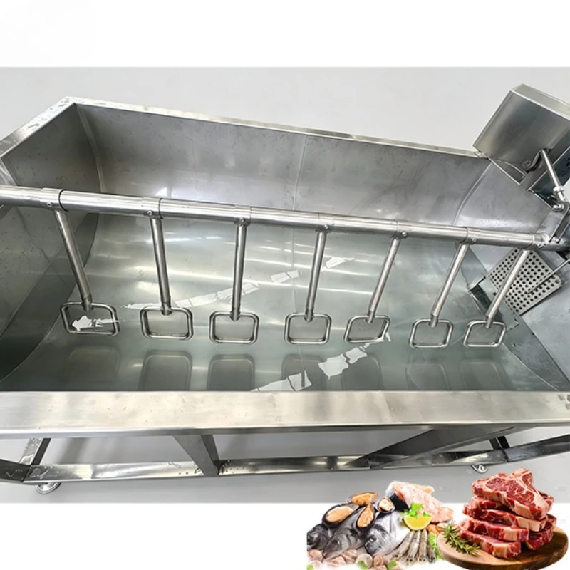 One Year Warranty Water Circulation Bubble Thawing Tank with PLC Pump Stainless Steel Plate for Seafood Processing Workshop