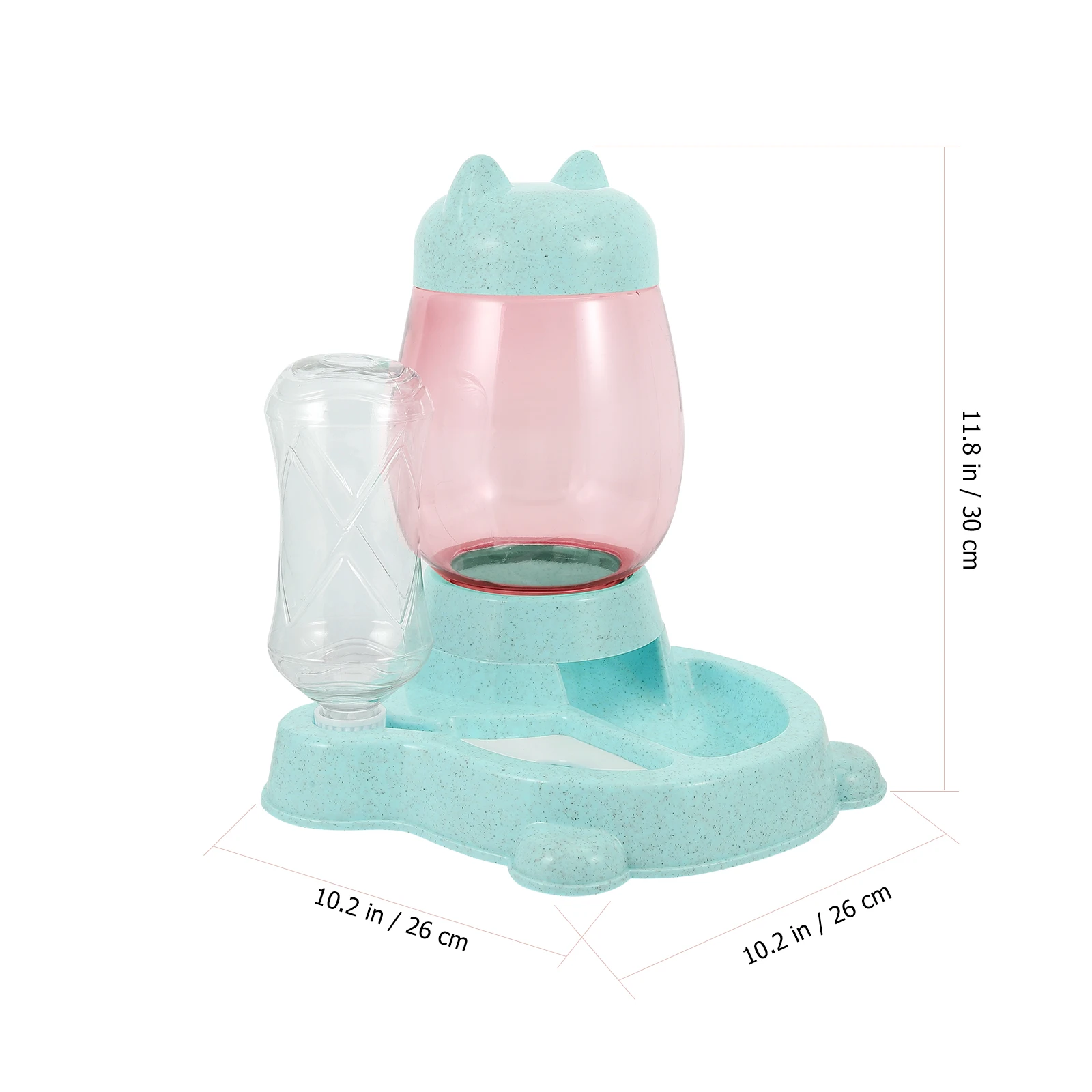 

Automatic Cat Dog Feeder Pet Water Dispenser Food Container Anti-Slip Environmentally Friendly Safe For Pet Health Easy Clean