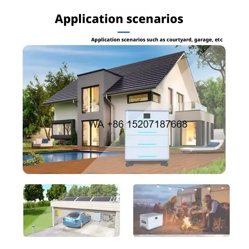 Wmwmnu All in One Home Solar Energy Storage System 10kWh 15kWh 20kWh Stackable LiFePO4 Battery Inverter MPPT off Grid 6000