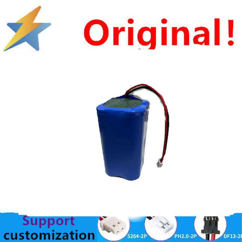 buy more will cheap Original genuine 18650 lithium rechargeable battery 6500MAH 7.4V with plug two string fishing sound system