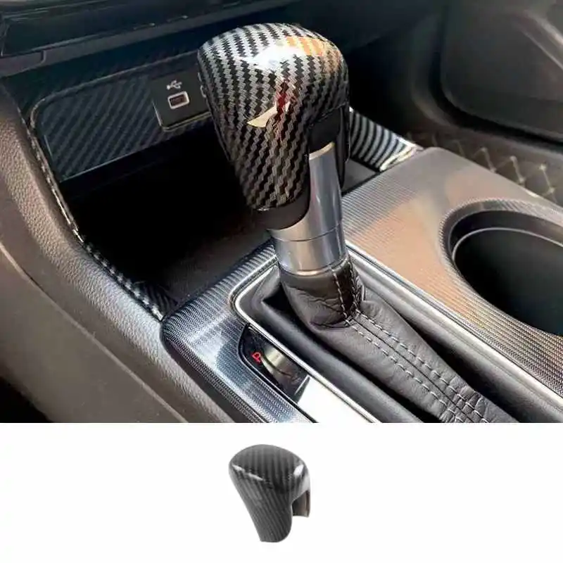 

For Honda Accord 2023 11th Honda Civic 2022 11th Carbon Fiber Style Gear Shift Knob Shifter Tim Cover Accessories