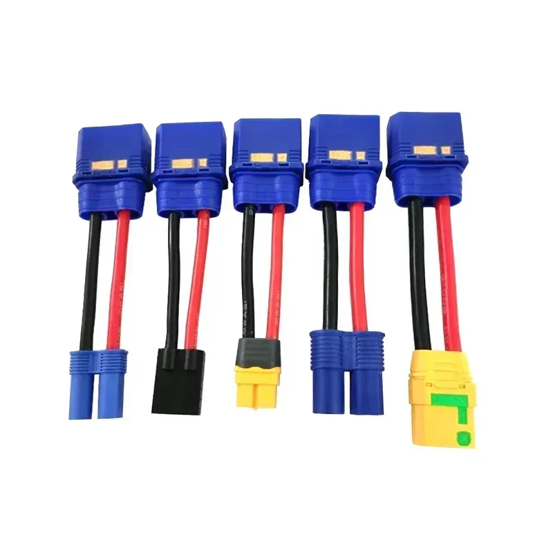 QS8S to XT90/60 TRX EC5 Anti-ignition Plug Male Female Model Aircraft Adapter Cable for Plant Protection Machine Lithium Battery