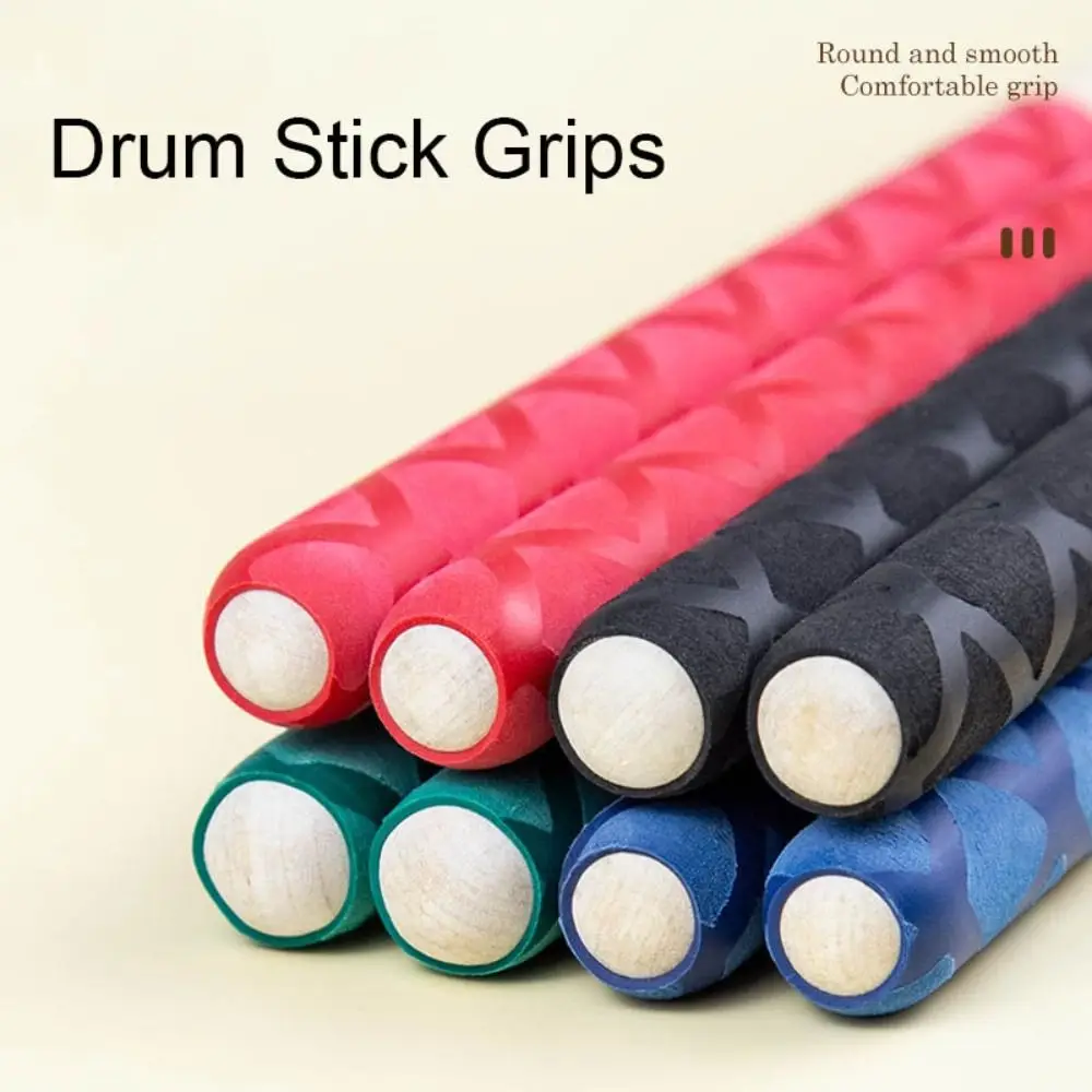 New 7A Drum Stick Grips 5A Polyethylene Drumstick Wrap Percussions Anti slip Cover Percussion Instrument Parts Drum