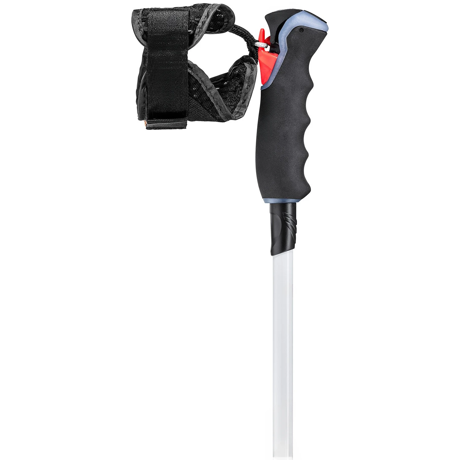 Ultra-light 14mm carbon women's ski pole with triggered 3D grip for Alpine and resort performance