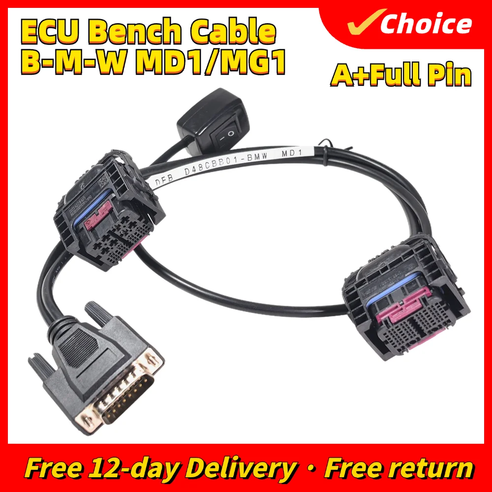 

Newest Cable For BMW MD1/MG1 Adapter Cable To Connect ECU Auto Diagnostic Tool For Bosch MD1CS001/003/024/201 MD1CP002/032