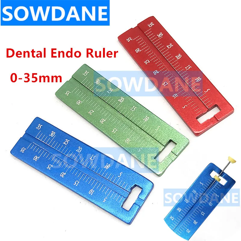 2pcs/3pcs/4pcs Dental Endo Ruler Span Measuring Ruler Scale Colorfast Autoclavable Endodontic Dental Accessary Oral Care