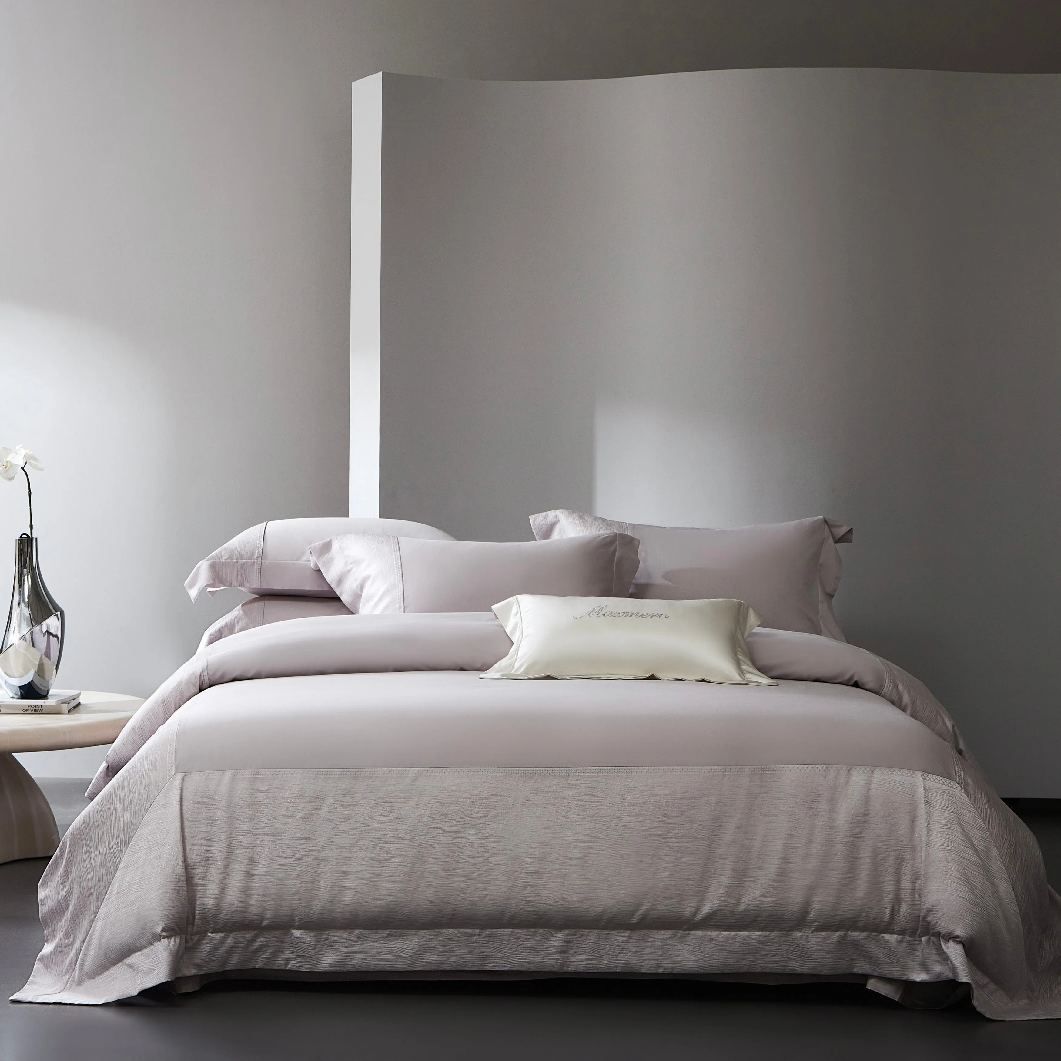 100S High Precision Bedding Set, Silky Soft Duvet Cover & Bed Linen, King Queen Full Size