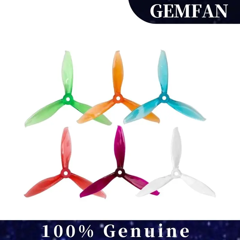 

2 пары Gemfan Flash 5149 5 дюймов 5,1X4,9X3 3-лопастной пропеллер для ПК для FPV Racing Freestyle Drones запасные части DIY