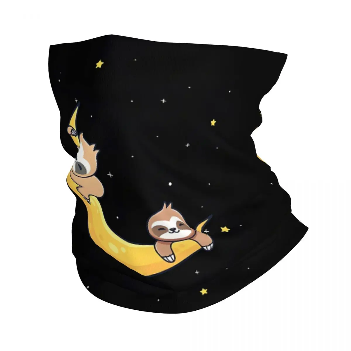 Moon Hug Sloth Sleep To The Moon Headband Neck Warmer Men Ski Running Tube Scarf Medical Nurse Face Bandana Gaiter