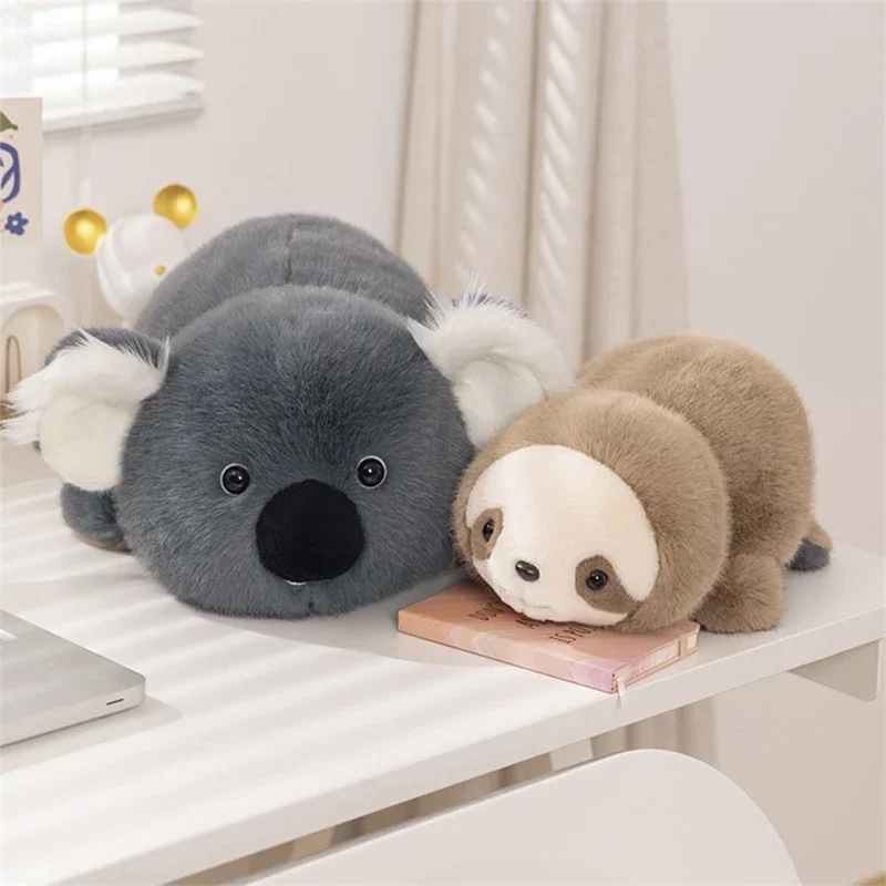 25/40Cm Flip-Up Raccoo Panda Dinosaur and Koala Dolls Transform Into 2IN1 Fun Soft Plush Toys for Kids Birthday Gifts Home Decor