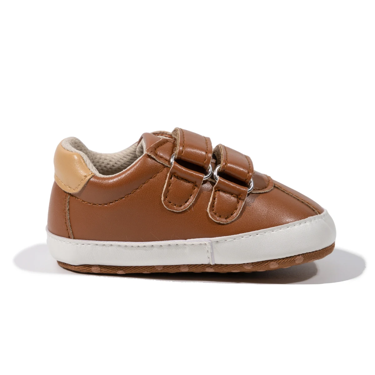 KIDSUN-zapatos de bebé para niño y niña, zapatillas informales con suela de cuero Multicolor, antideslizantes, para primeros pasos