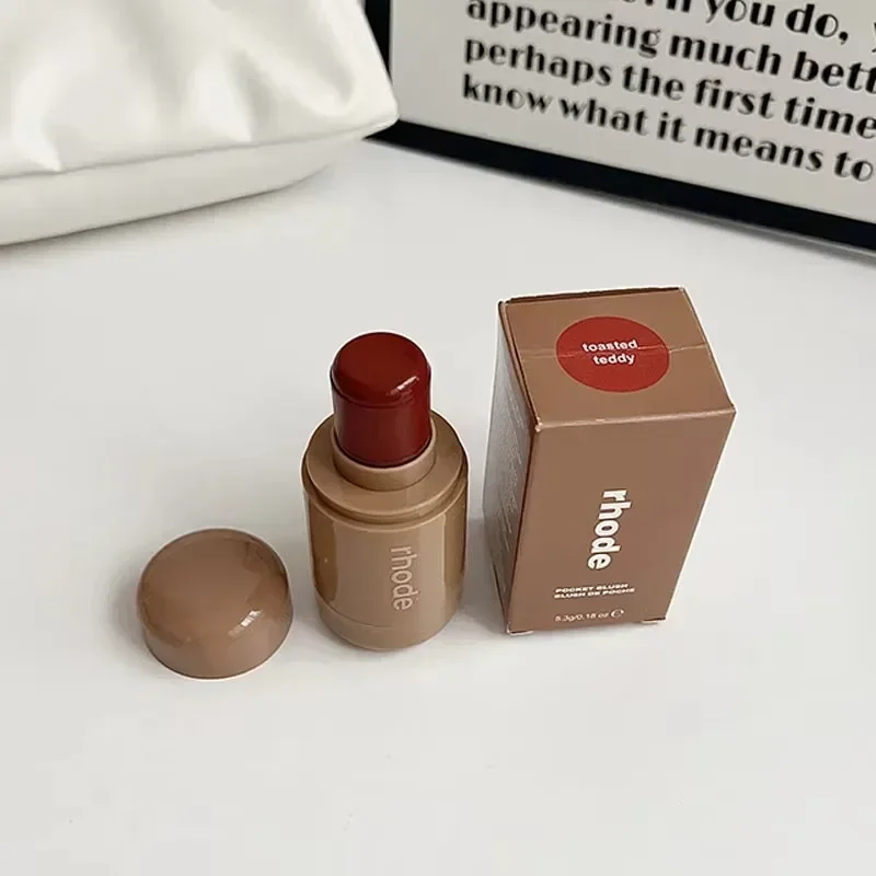 Rhode Pocket Blush LIP Stick Lip & Cheek Hydrating Stick Natuurlijke Rouge Poeder Blush Crème Lipstick Wangen Makkelijk Aan te Brengen Kleur