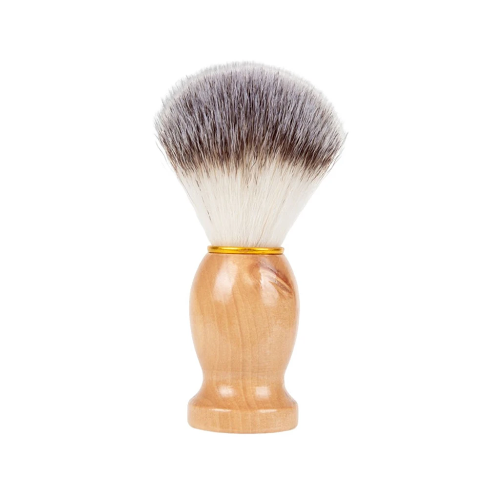 Nylon Hair Manual Beard Brush Wood Beard Brush Bristles Convenient Beard Brush Beauty Hair Tool