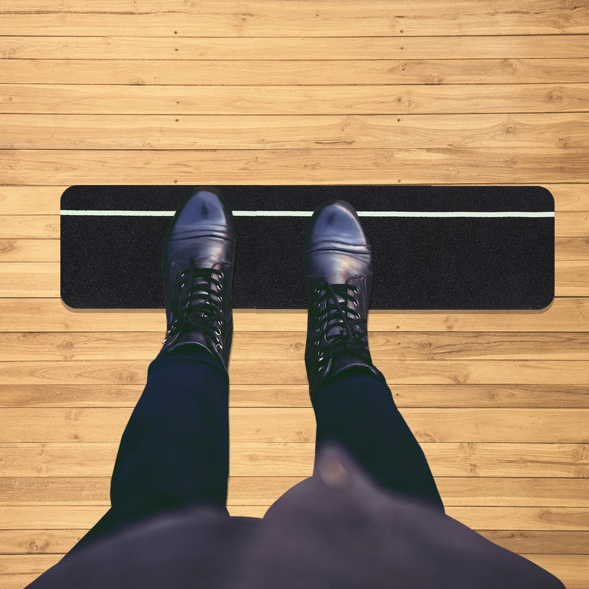 61 سنتيمتر طويلة المضادة للانزلاق الشريط الذاتي جلخ شريط عدم الانزلاق ملصق لخطوات سلالم سلالم مريحة القدم يشعر لا الضوضاء دائم #1