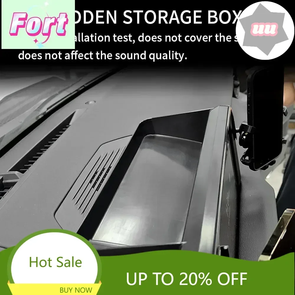 New For Toyota Prado 2024 LC250 Car Phone Holder Mount with Storage Box Navigation Screen Fixed Mobile Phone Stand Car Mount LHD