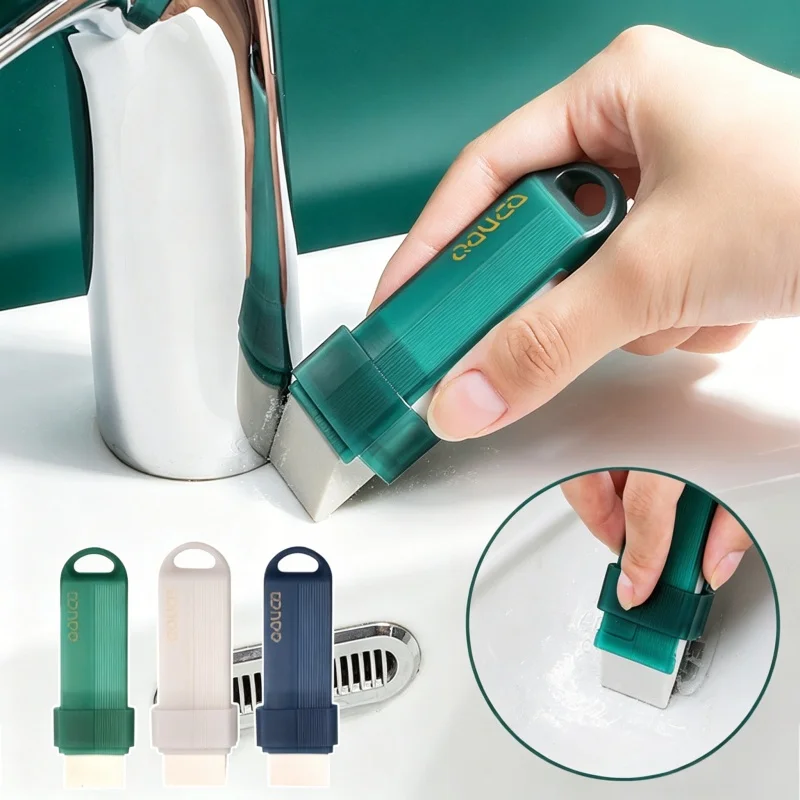 Kitchen Bathroom Cleaning Eraser Stainless Steel Brush Reusable Tool Remove Limescale and Stains Faucet Sink Home Daily Supplies