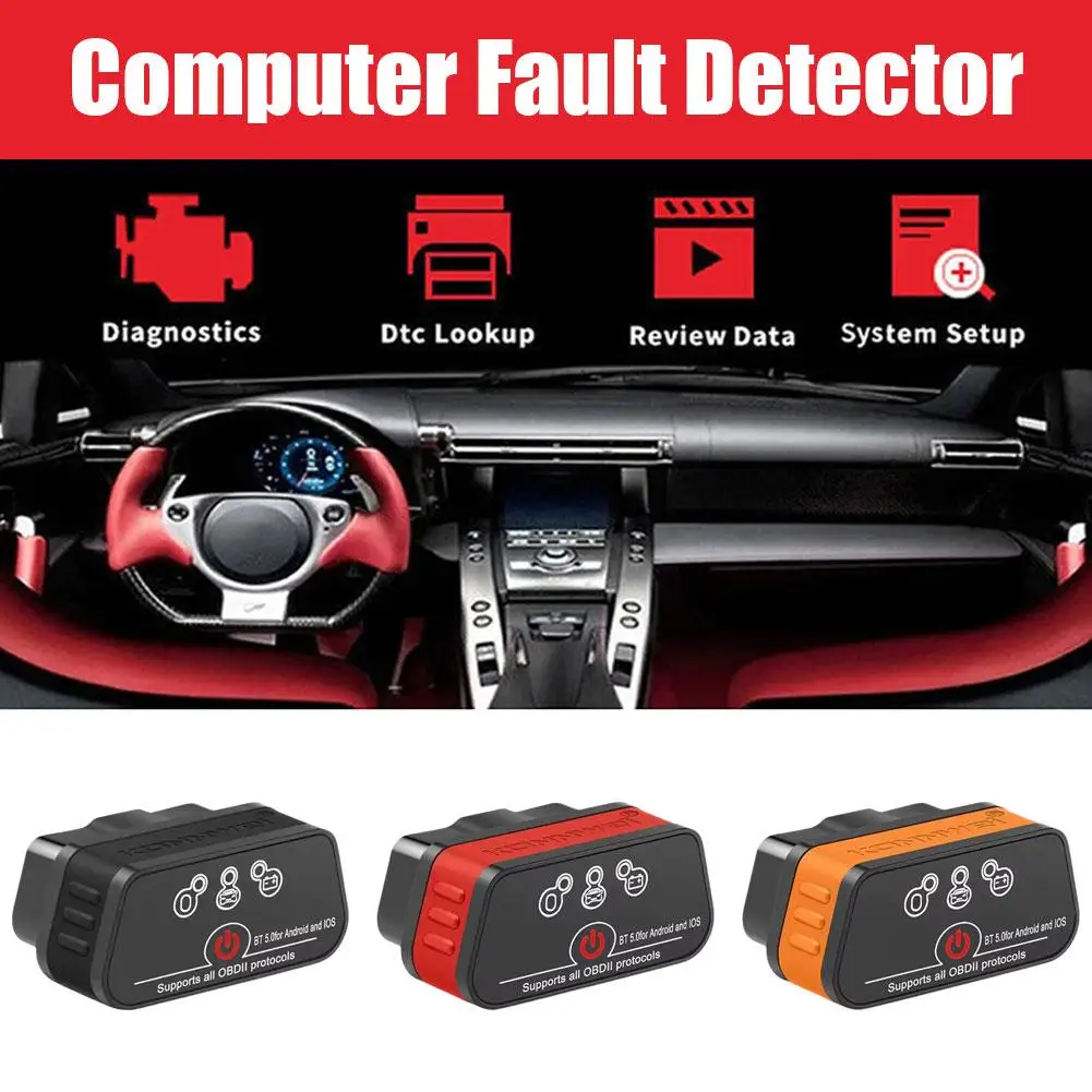 Fault Detector OBD II Diagnostic Instrument Vehicle Diagnostic Quality Wide Connectivity Engine High Bluetooth Decoder F9X2