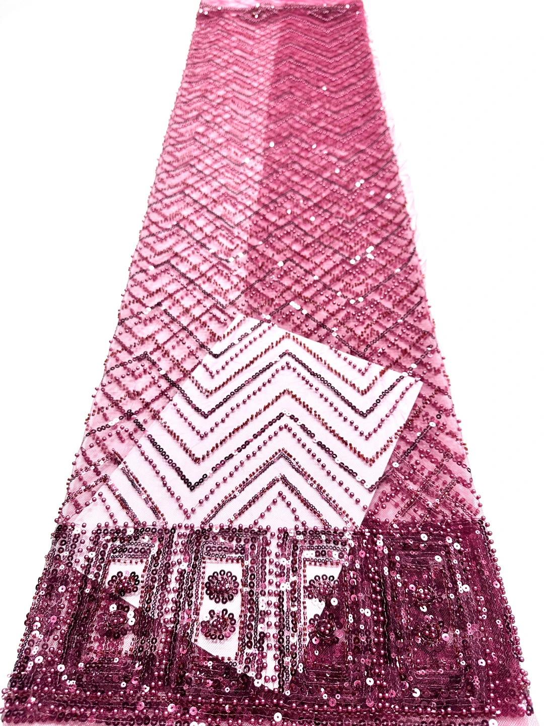 

5 ярдов африканского кружевного полотна с пайетками и бисером, высококачественная ткань для свадебного платья жениха в нигерийском стиле, вышивка, французский тюль для шитья, коллекция 2026